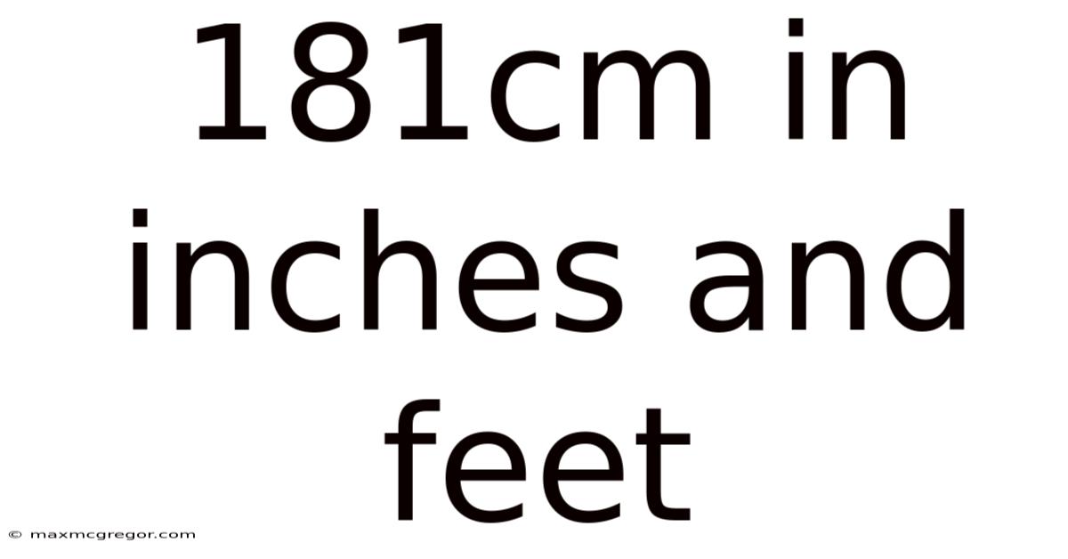 181cm In Inches And Feet