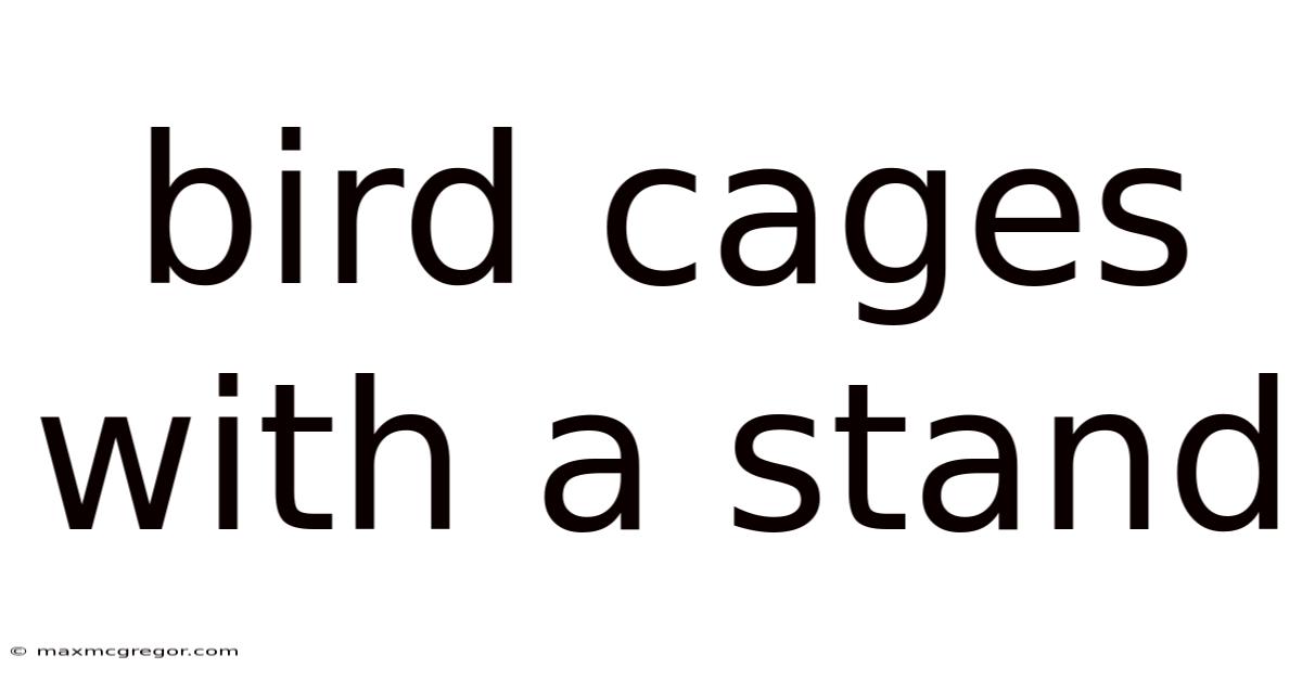 Bird Cages With A Stand