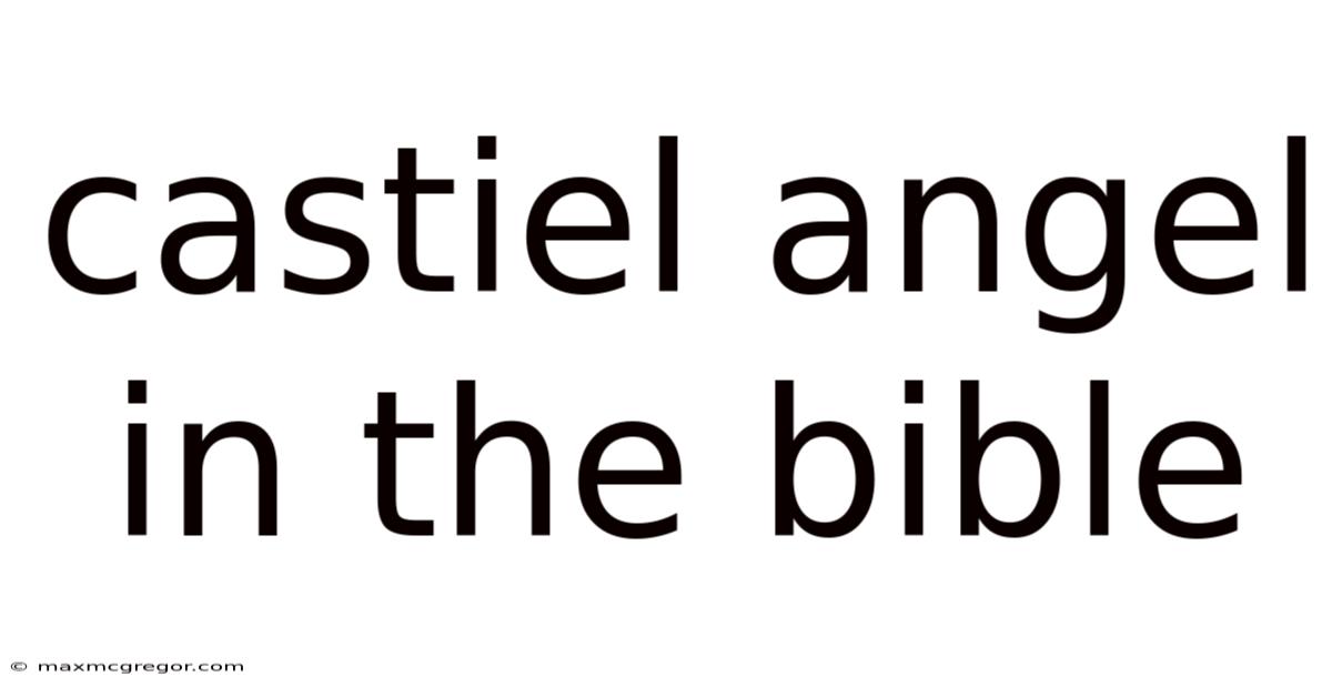 Castiel Angel In The Bible