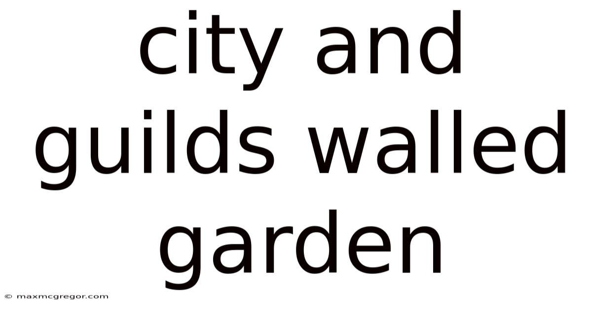 City And Guilds Walled Garden
