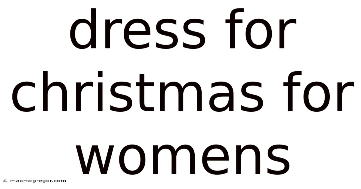 Dress For Christmas For Womens