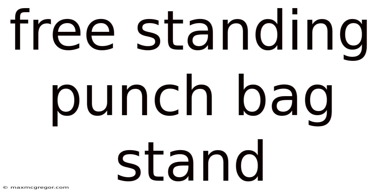 Free Standing Punch Bag Stand