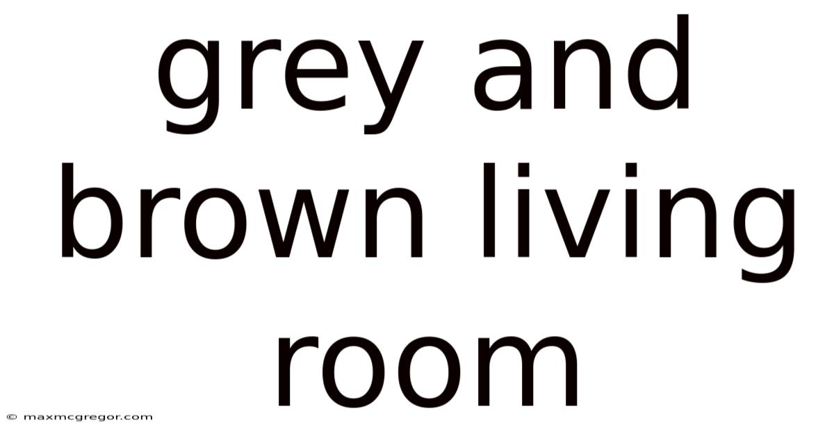 Grey And Brown Living Room