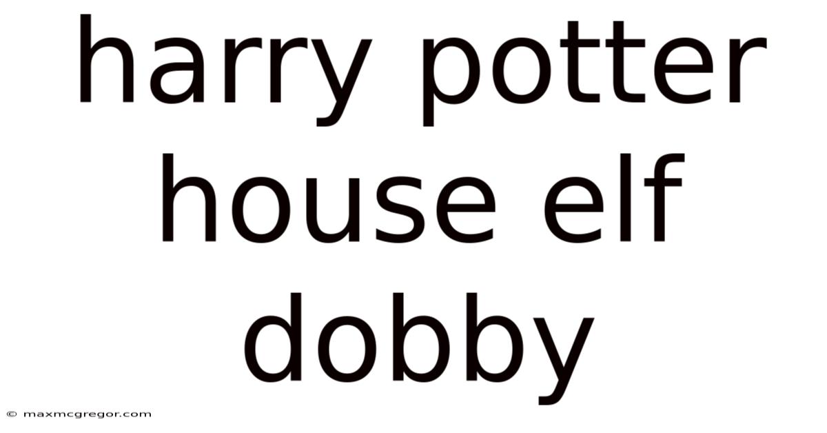 Harry Potter House Elf Dobby