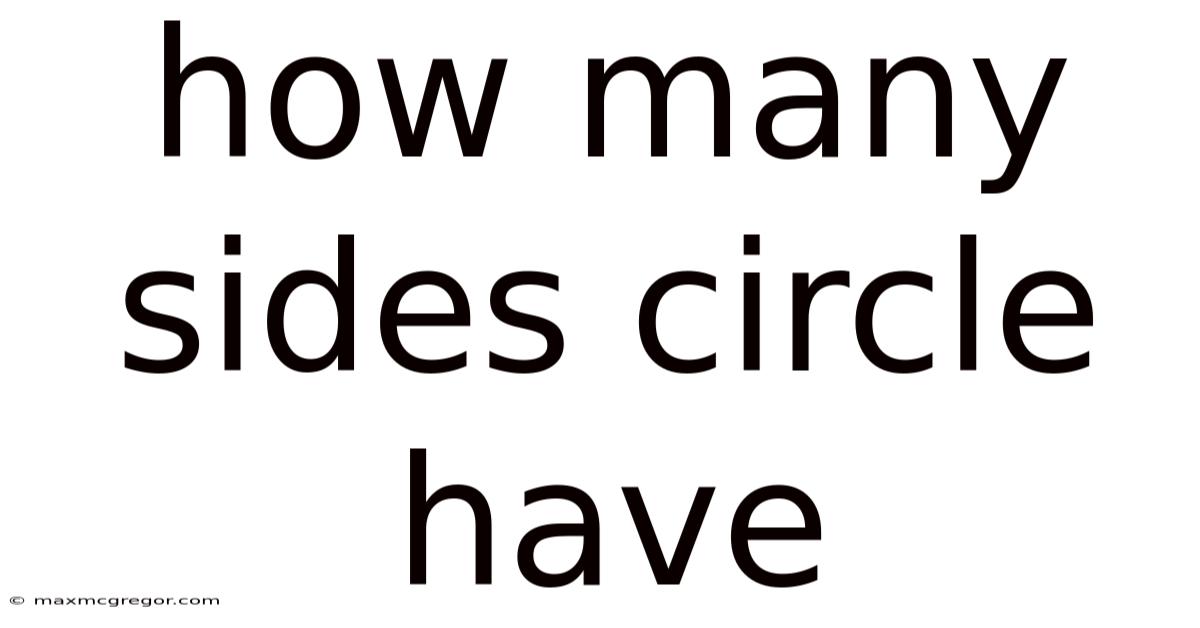 How Many Sides Circle Have