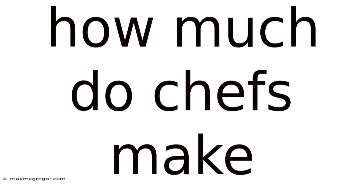 How Much Do Chefs Make