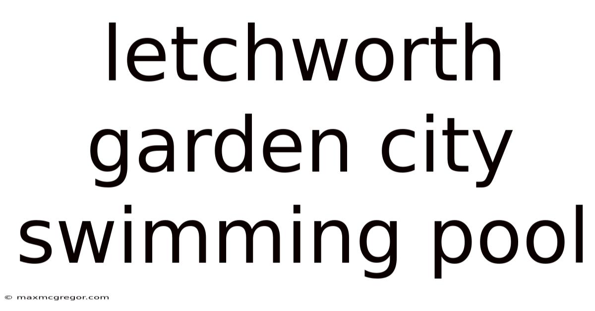 Letchworth Garden City Swimming Pool