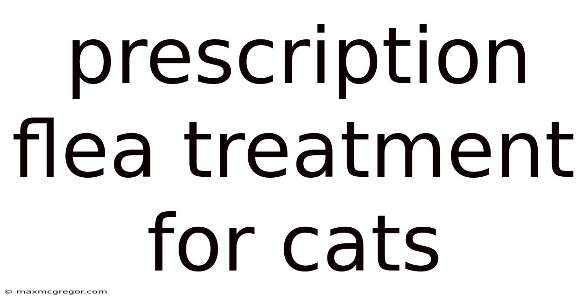 Prescription Flea Treatment For Cats