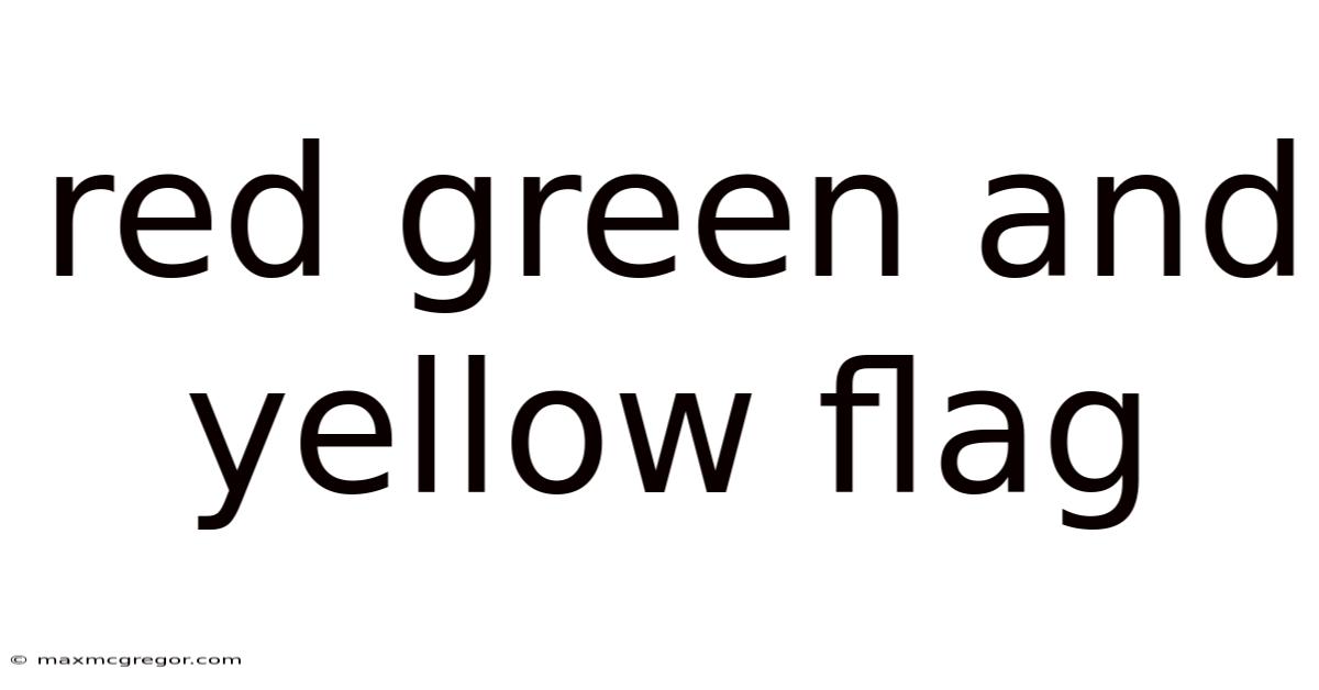 Red Green And Yellow Flag