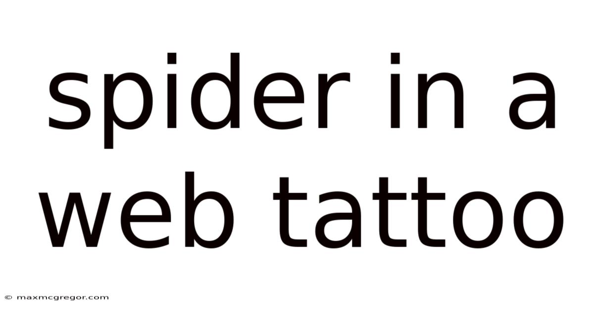 Spider In A Web Tattoo