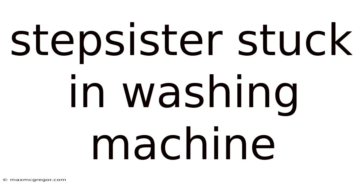 Stepsister Stuck In Washing Machine