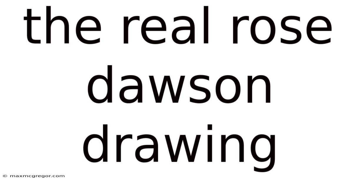The Real Rose Dawson Drawing
