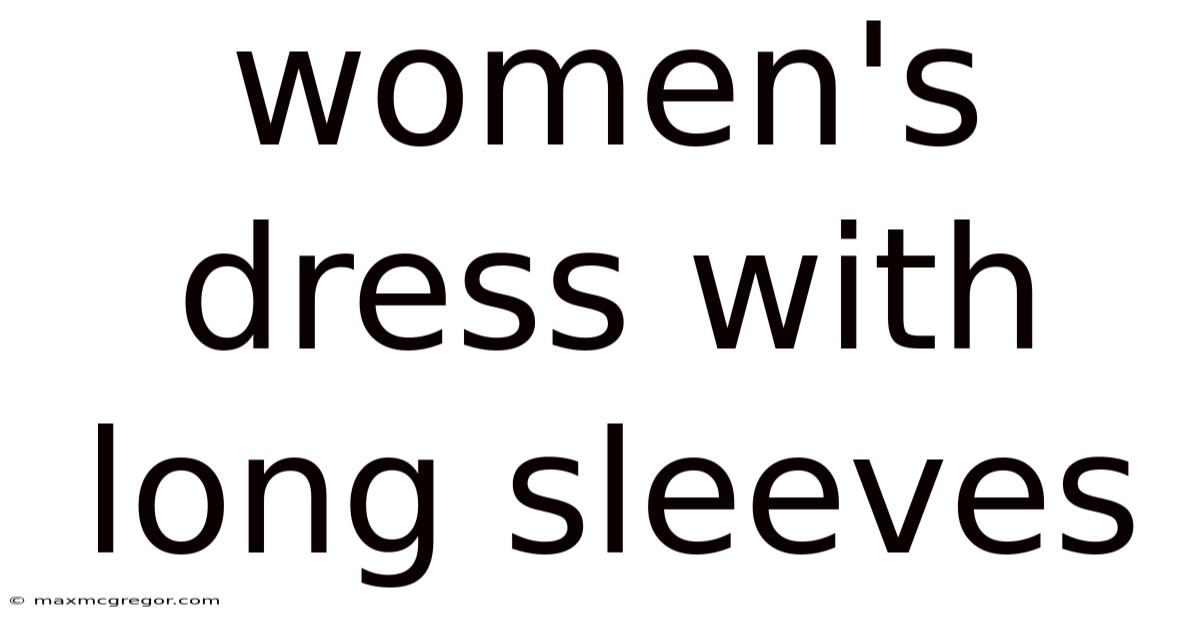 Women's Dress With Long Sleeves